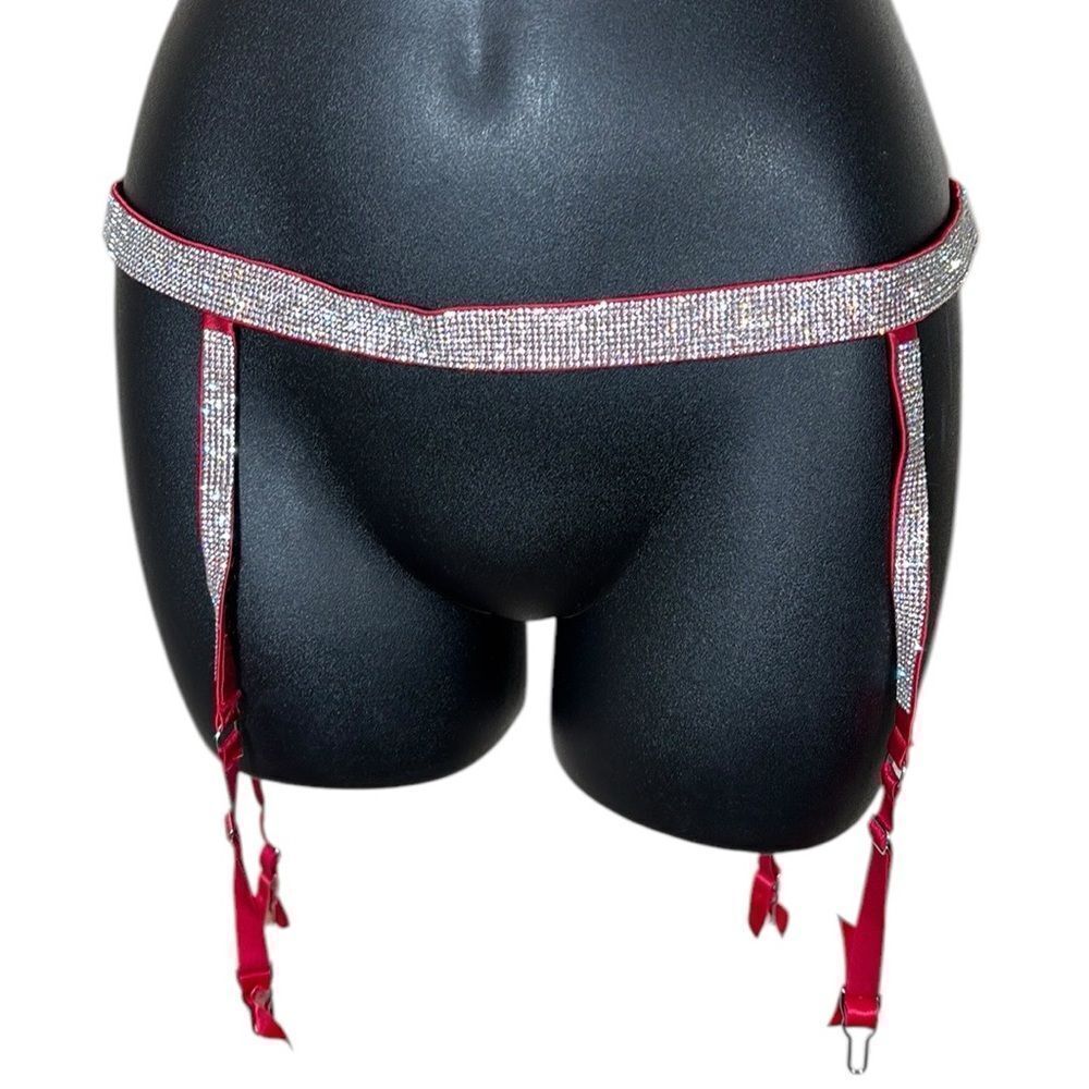 Victoria’s Secret sexy bombshell shine rhinestone garter panty belt M/L